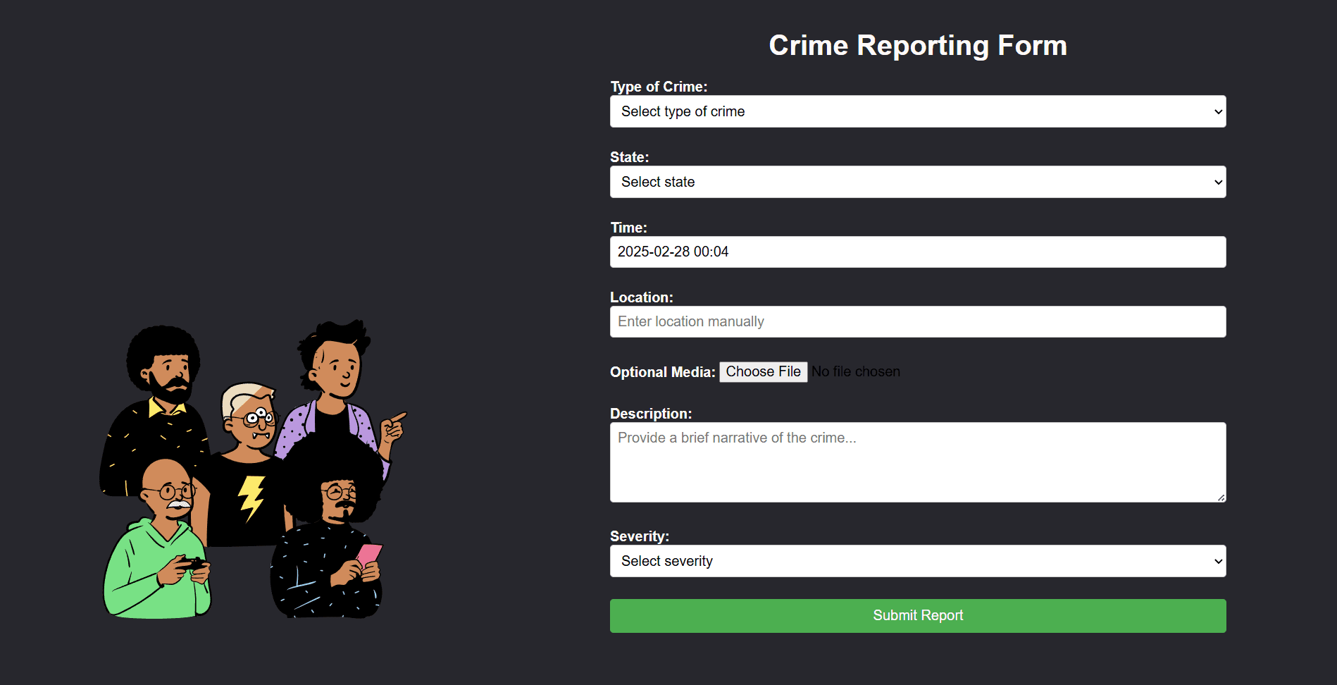 Decentralized Crime Reporting DApp